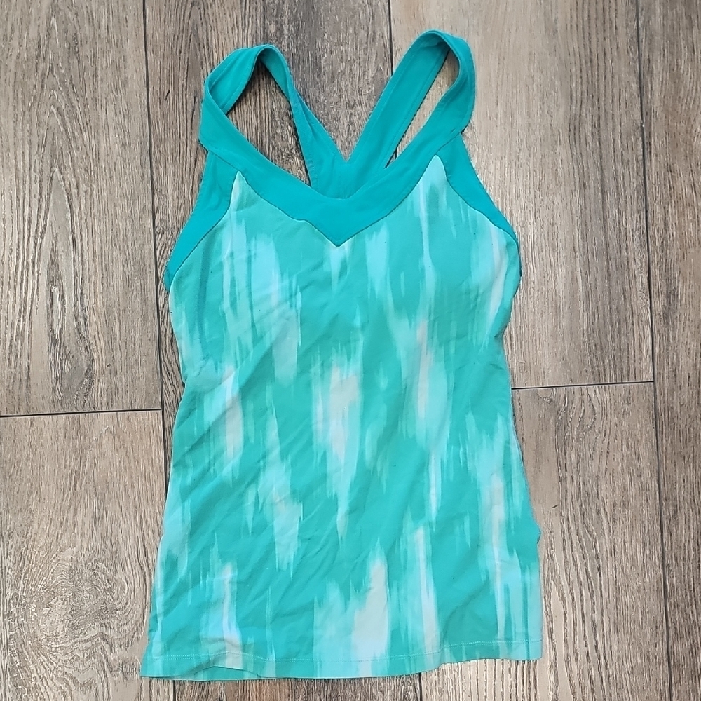 Lucy, Aqua, Strappy, Tank Top, Workout, Fitness, Casual, Dance, Yoga, Summer